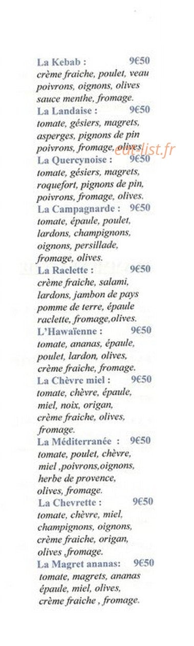 Pizza Mude — carte page 4