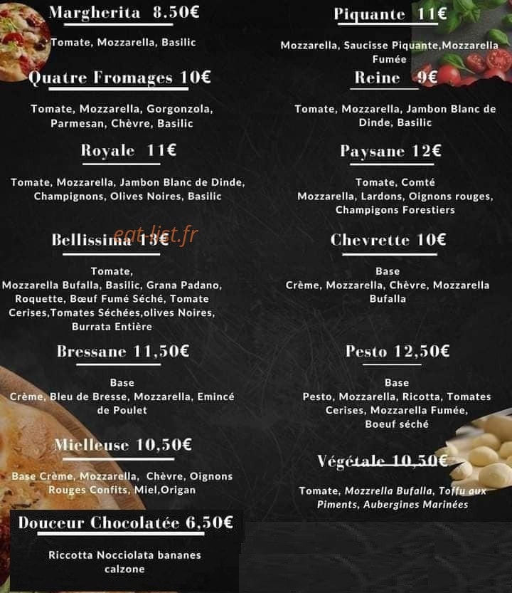Pizza Nad — carte page 1