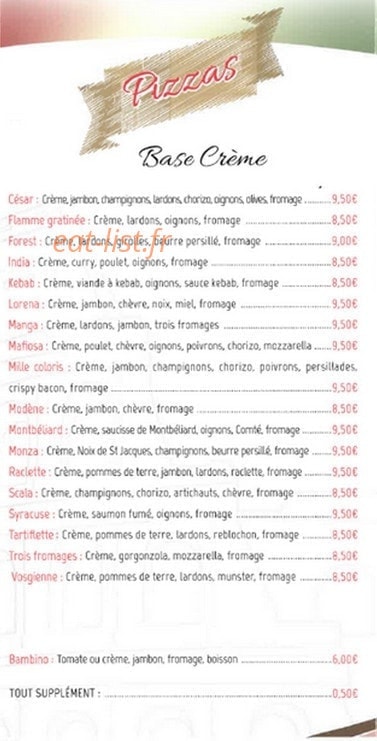Pizza Nostra — carte page 3