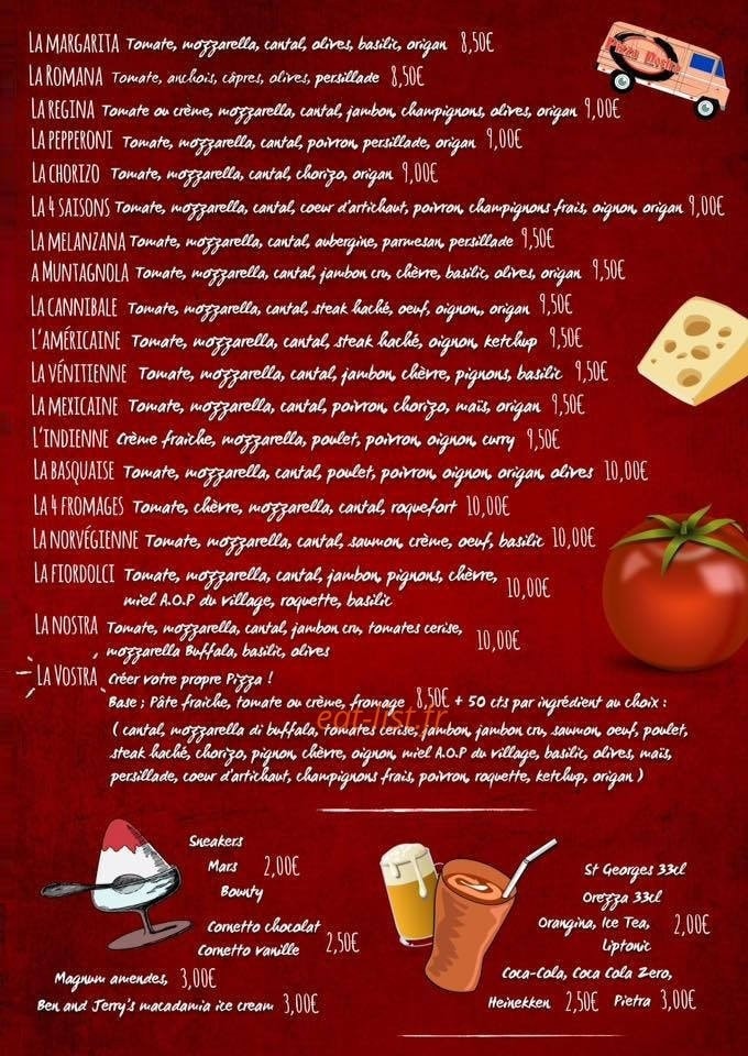 Pizza Nostra — carte page 2