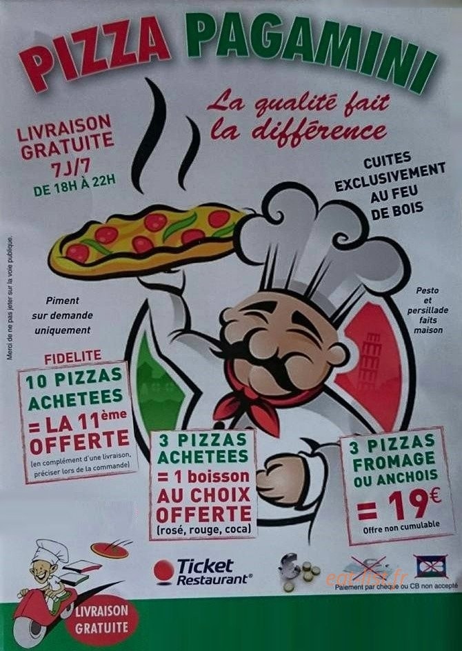 Pizza pagamini — carte page 1