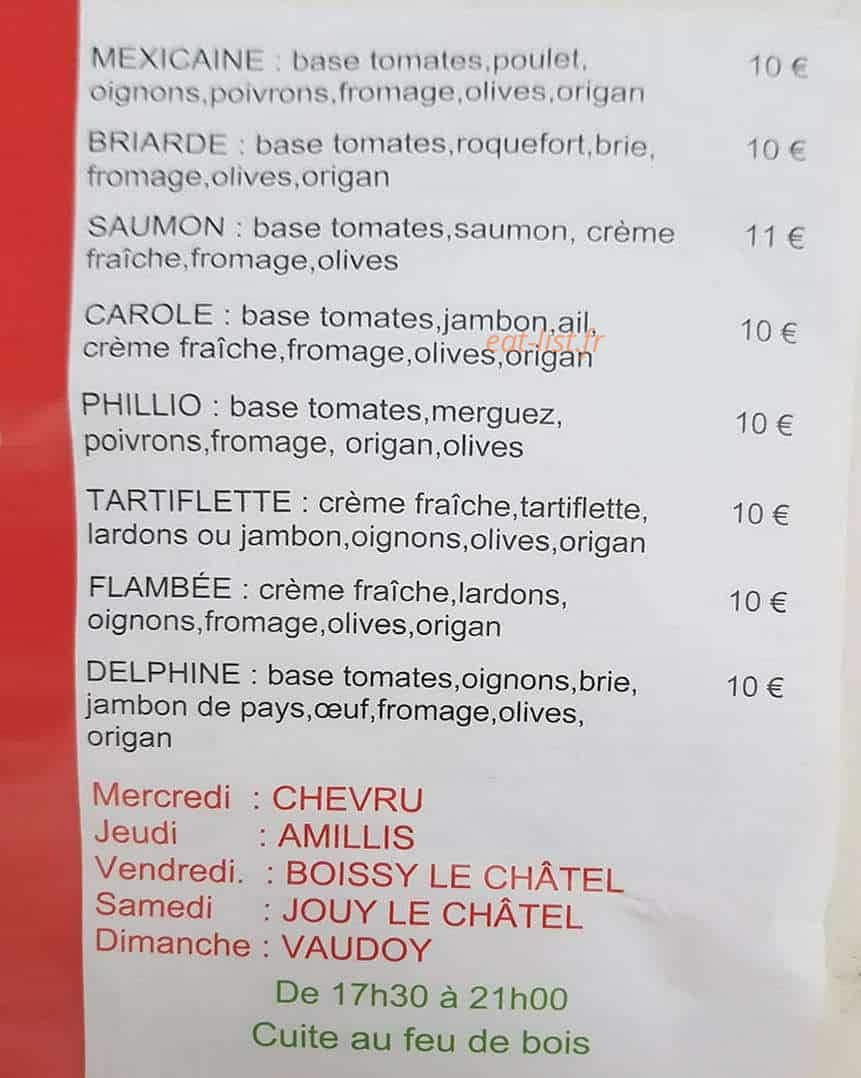 Pizza Philio — carte page 2