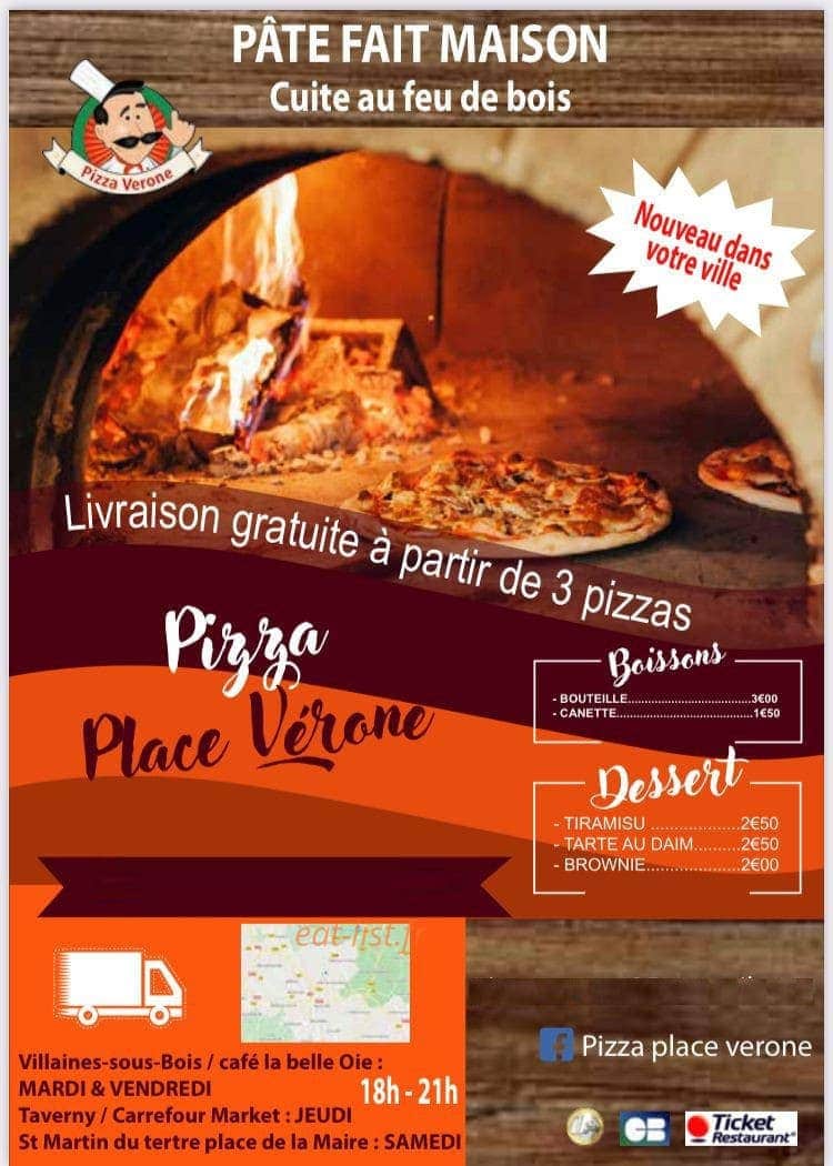 Pizza place verone — carte page 1
