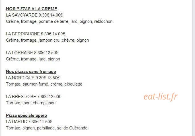 Pizza Plaza — carte page 2