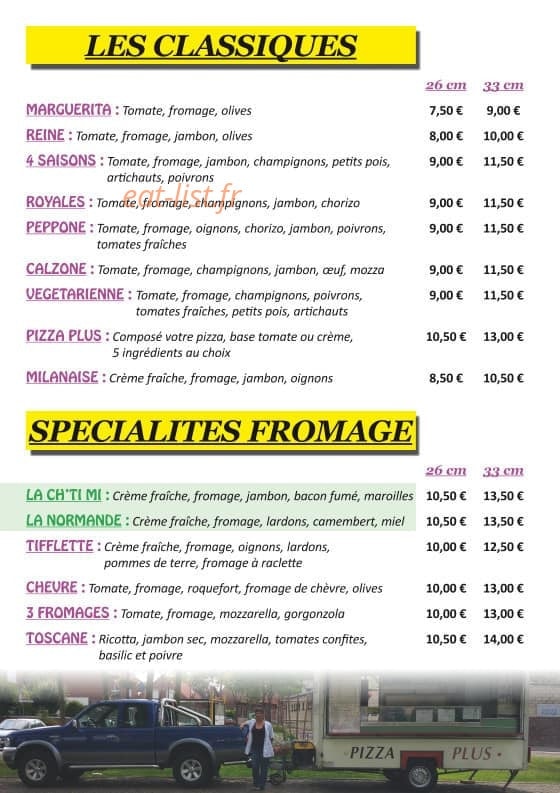 Pizza plus — carte page 2