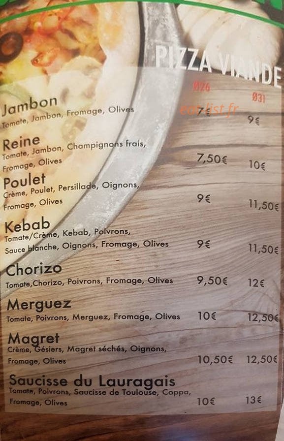 Pizza ponpon — carte page 2