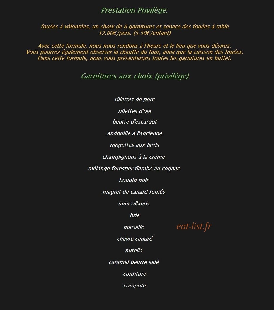 Pizza Presto — carte page 4