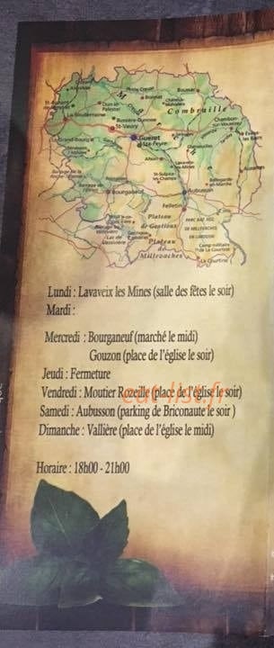 Pizza regal creusois — carte page 5