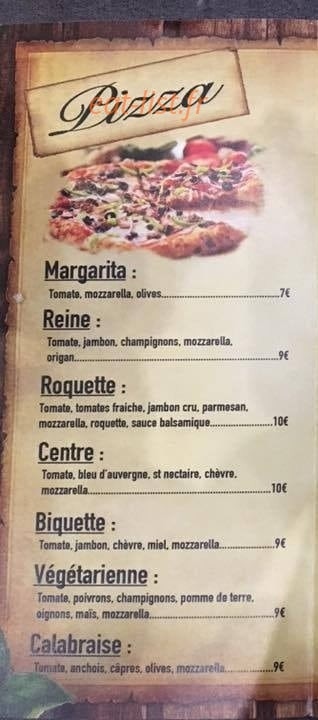 Pizza regal creusois — carte page 2