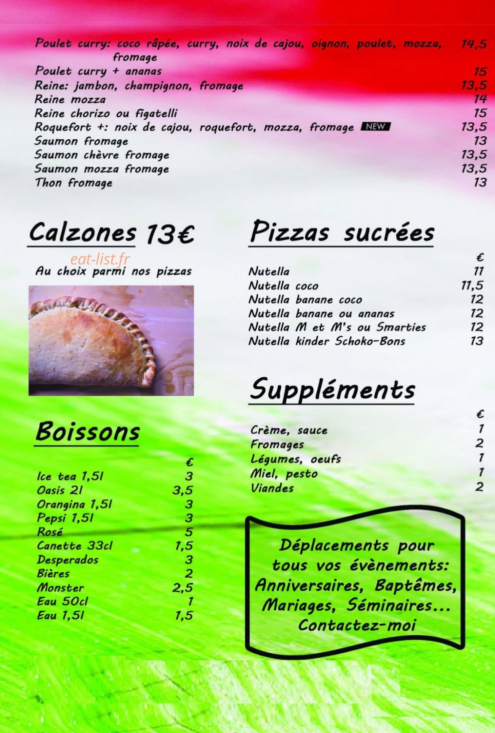 Pizza Rider — carte page 4