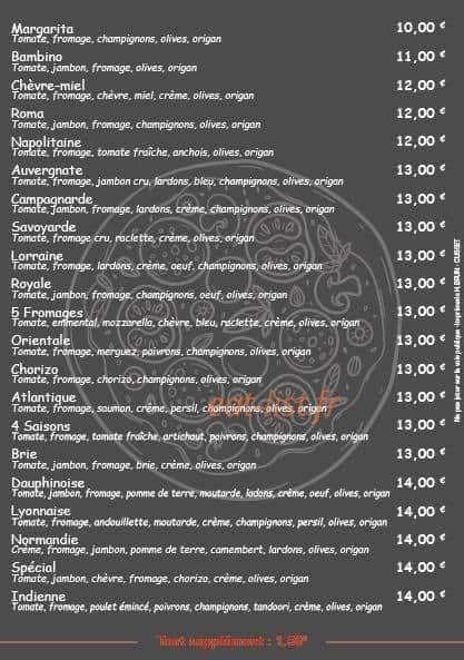 Pizza roma — carte page 2