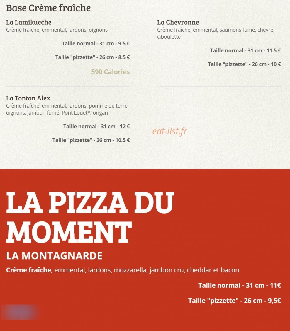 Pizza Sessa Kébon — carte page 2