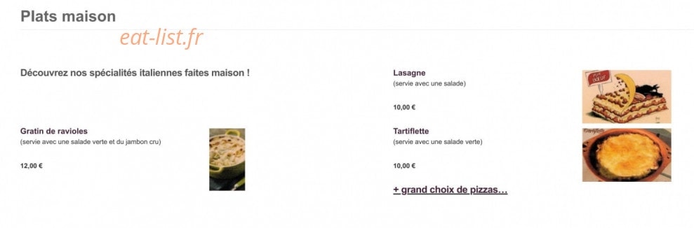 Pizza Stef' — carte page 2