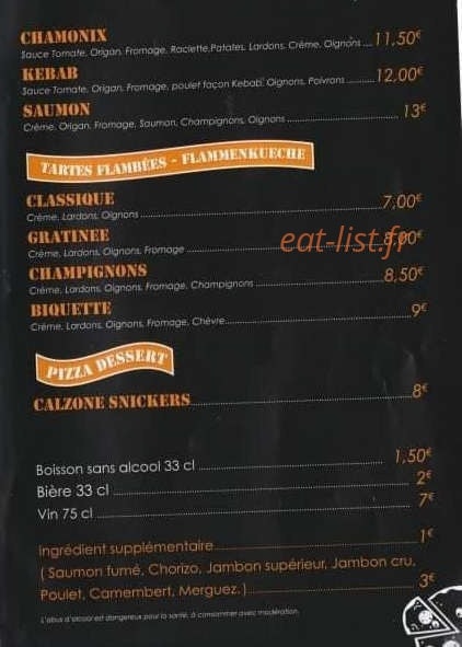 Pizza Street — carte page 3