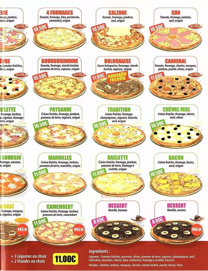 Pizza Tradition — carte page 3