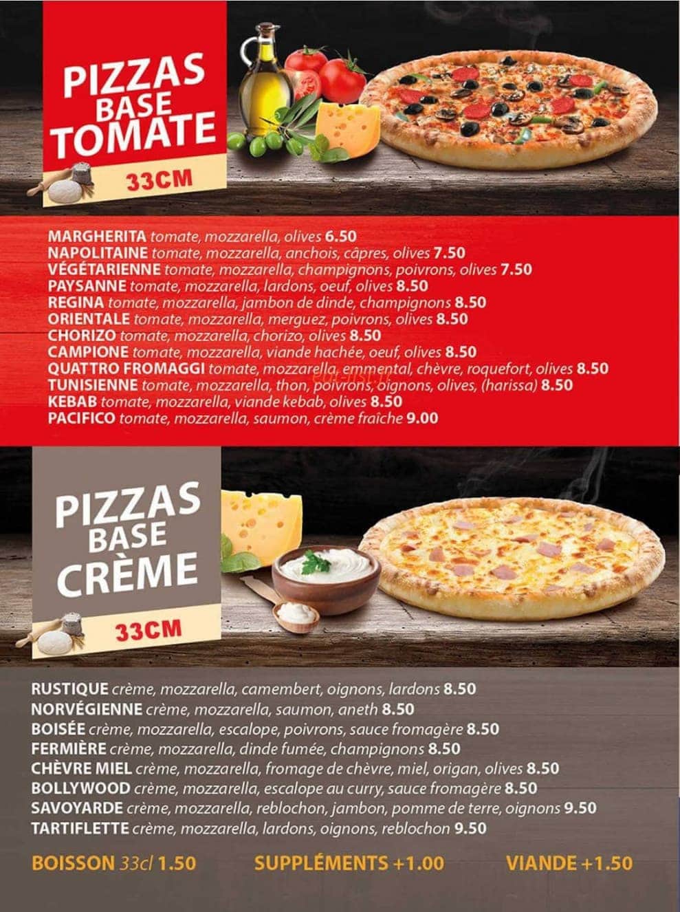 Pizza Truck — carte page 1