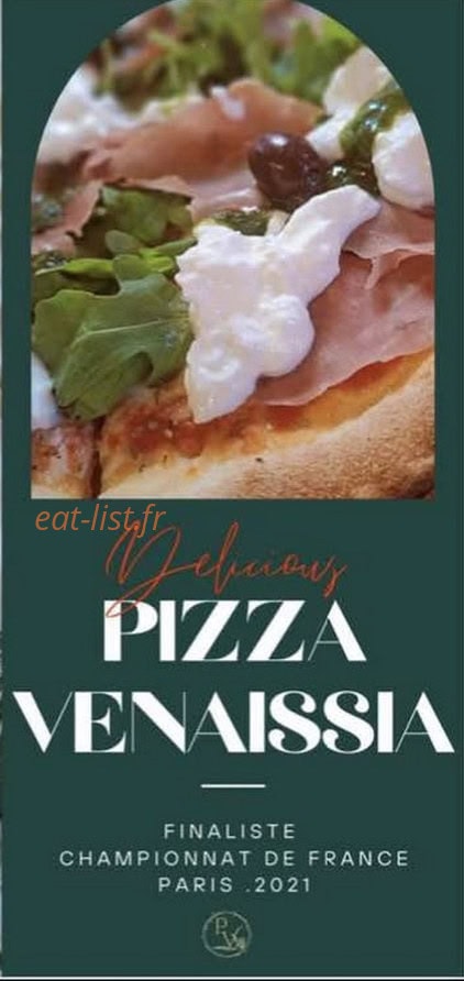 Pizza venaissia sarrians — carte page 1