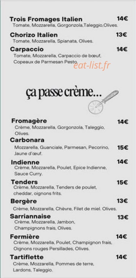 Pizza venaissia sarrians — carte page 3