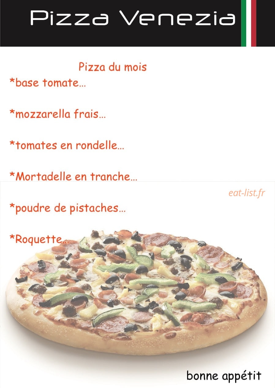 Pizza Venezia — carte page 1