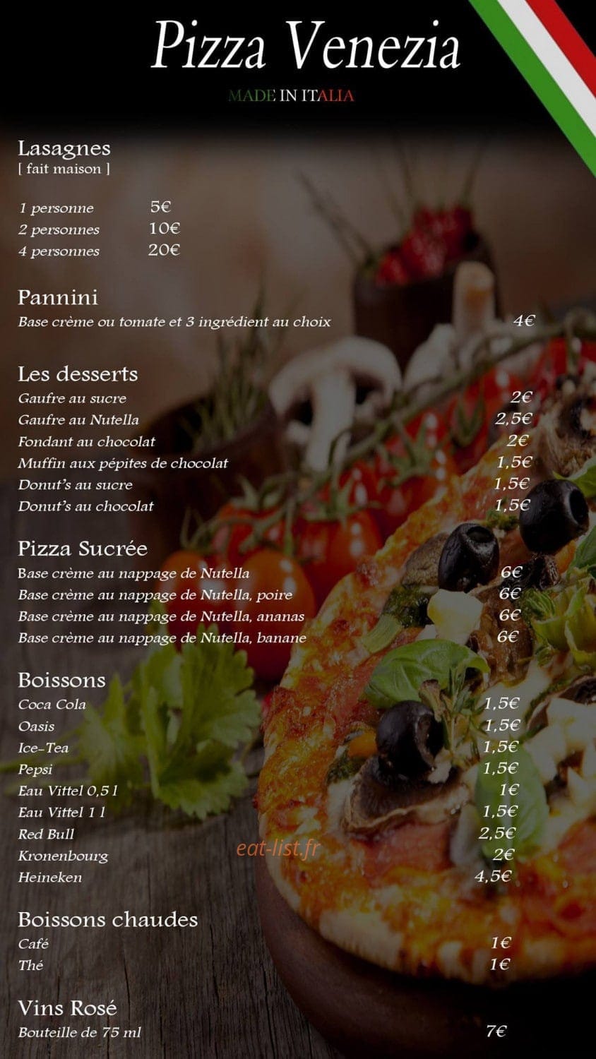 Pizza Venezia — carte page 3