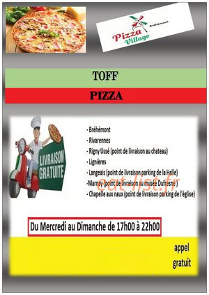Pizza Village — carte page 1