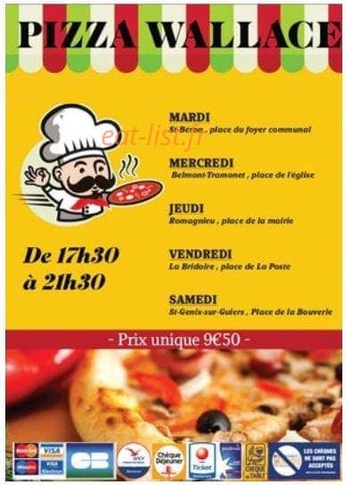 Pizza Wallace — carte page 1