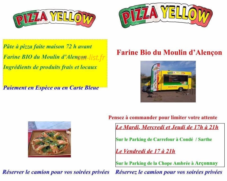 pizza yellow — carte page 1