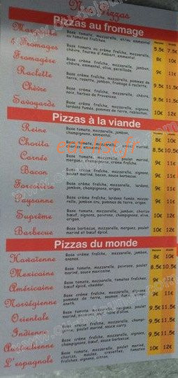 Pizza Yena — carte page 2