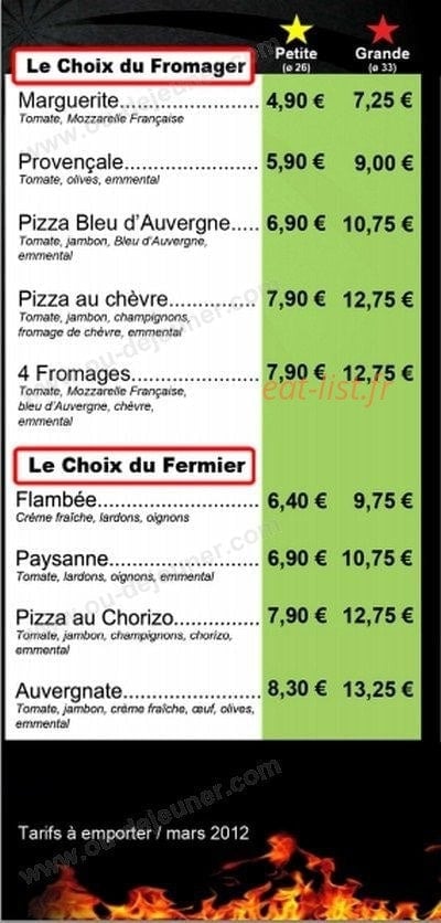 Pizza Yollo — carte page 4