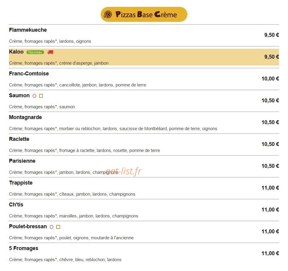 Pizzaiolo — carte page 3