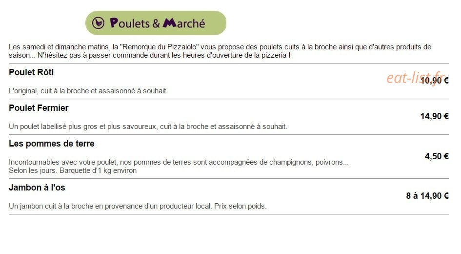 Pizzaiolo — carte page 5
