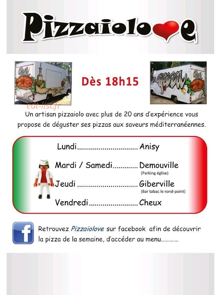 Pizzaiolove — carte page 1