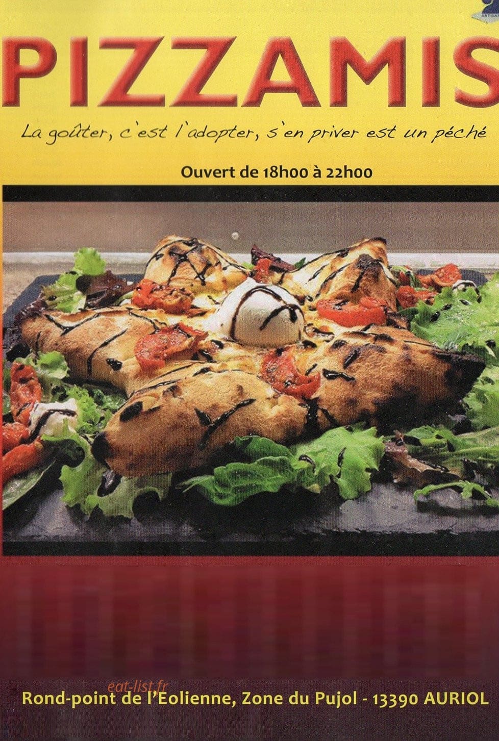 Pizzamis — carte page 1