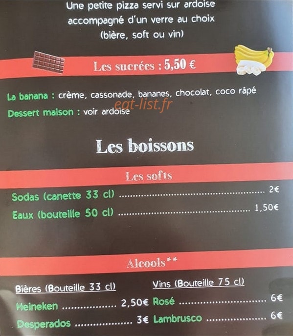 Pizzapero — carte page 3