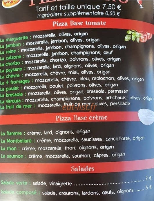 Pizzapero — carte page 2