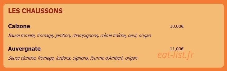 Pizzas du golfe — carte page 4