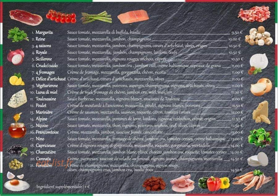 Pizzatalia — carte page 1