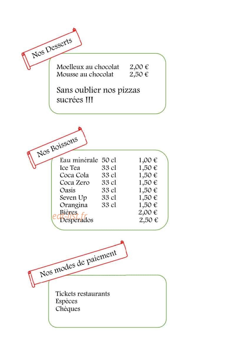 PizzaYolo — carte page 3