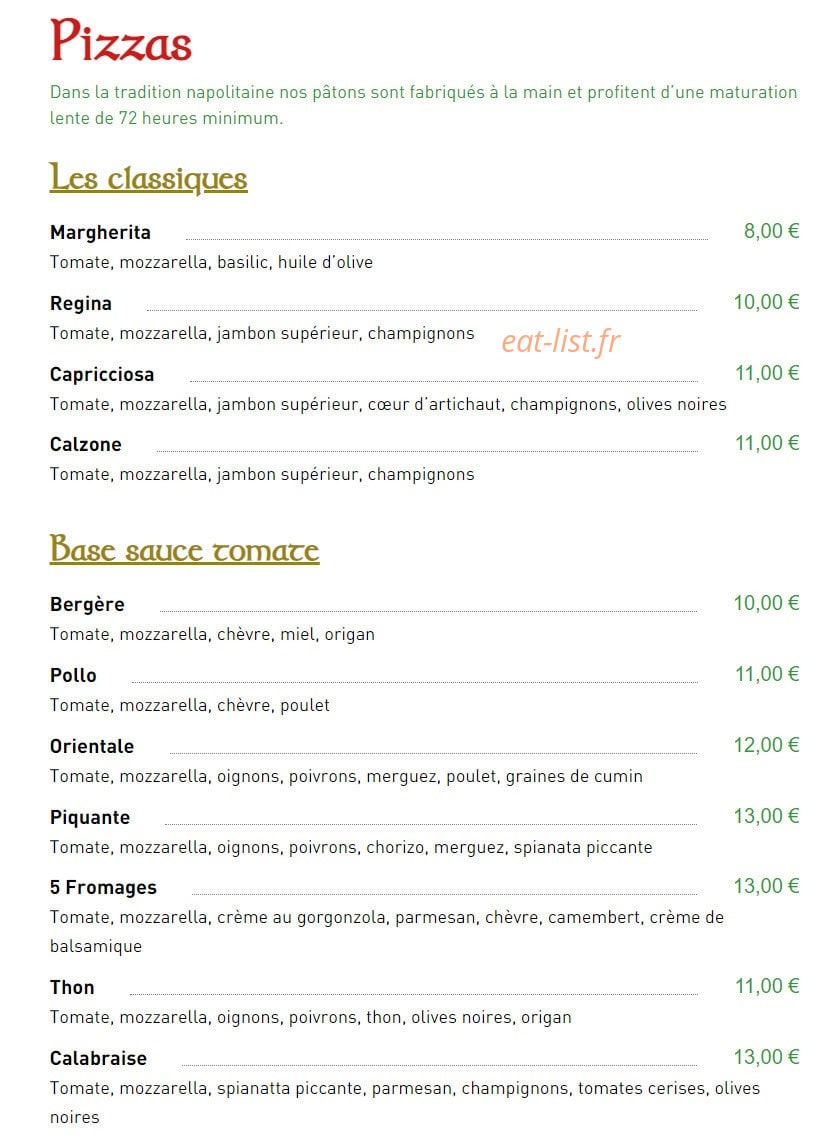 Pizze del Duca — carte page 1