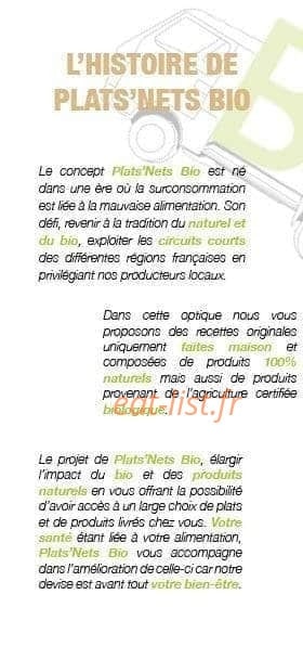 Plats Nets Bio — carte page 5
