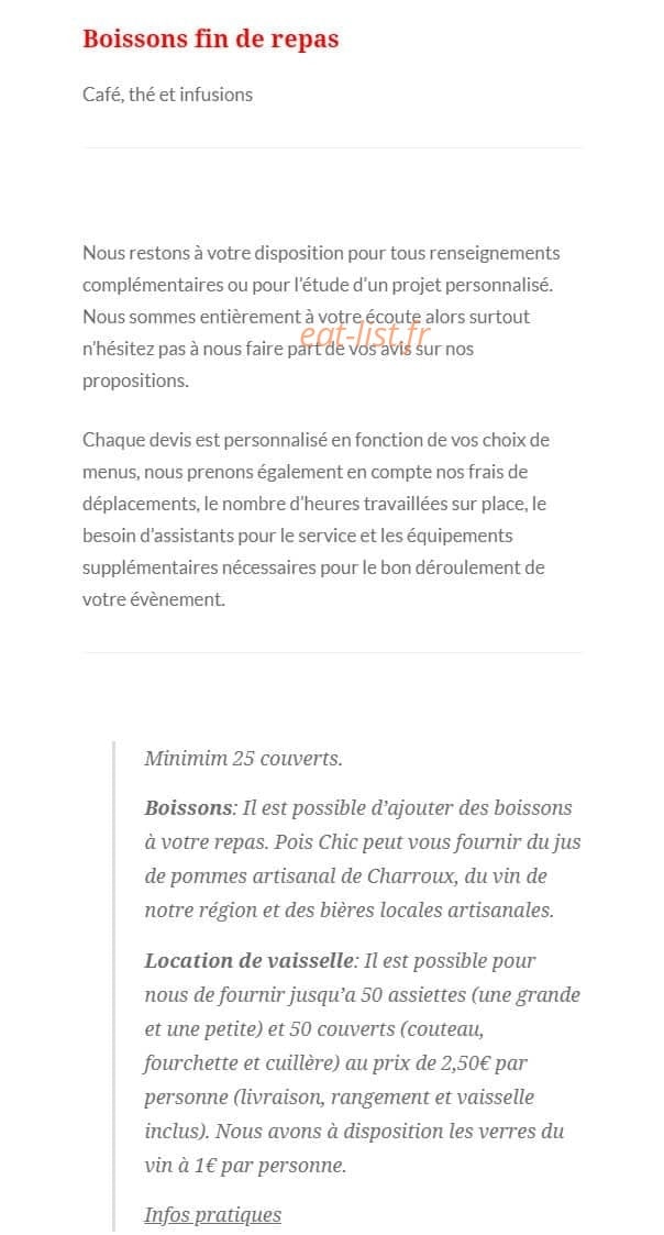 Pois Chic — carte page 5