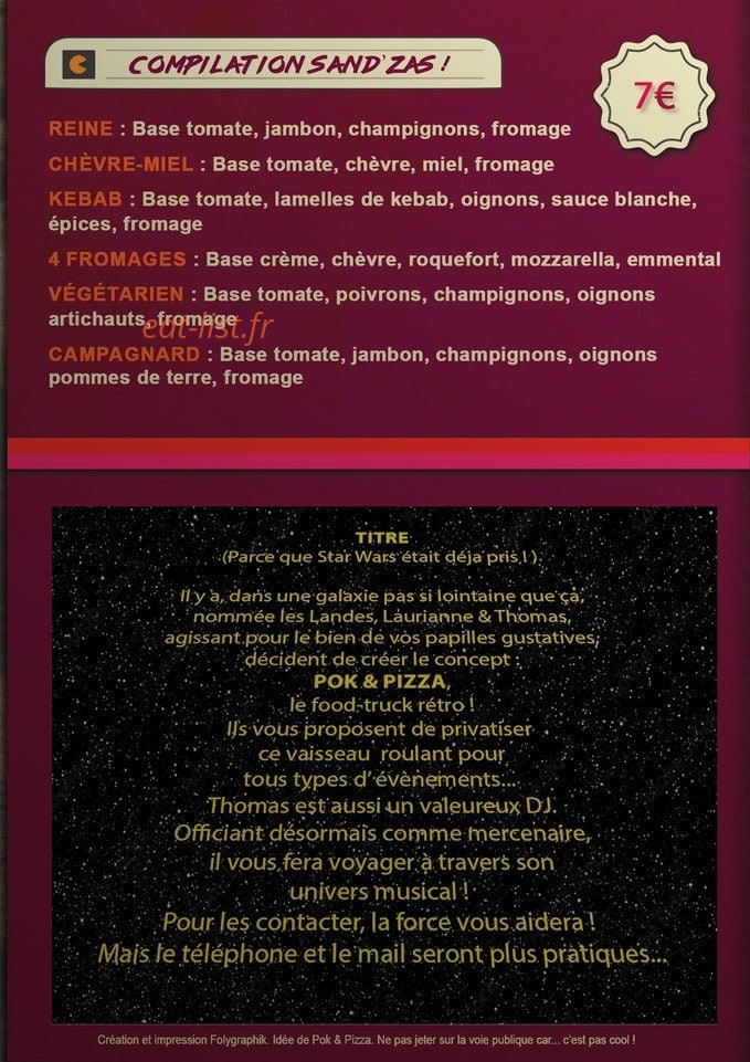 Pok & Pizza — carte page 4