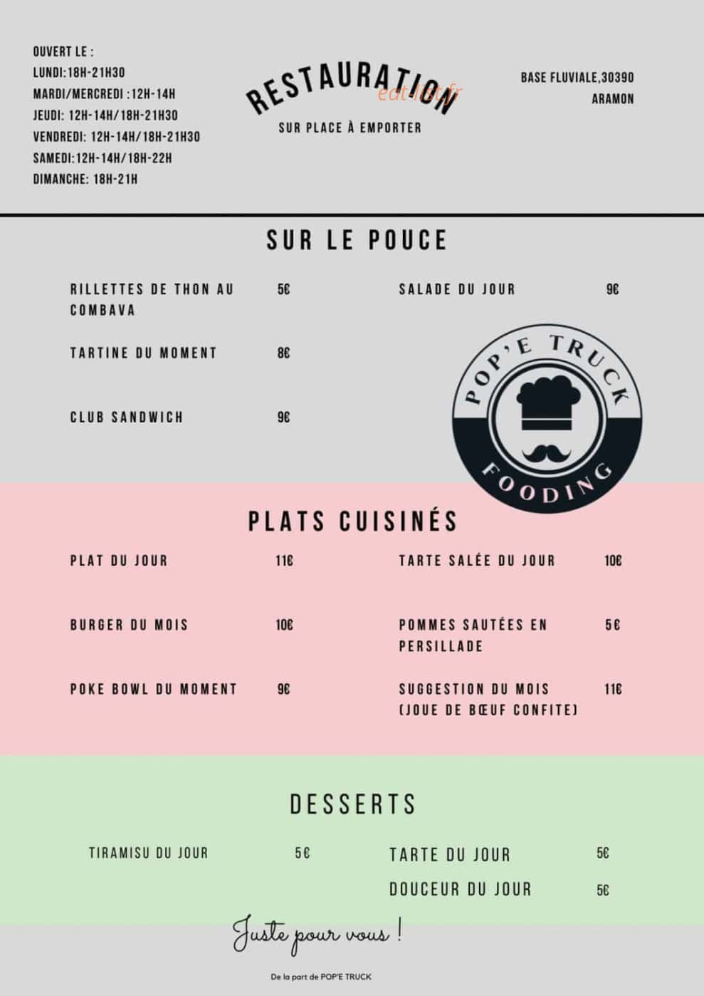 Pop'e truck — carte page 1