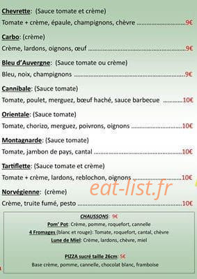 Pot' Pizza — carte page 3