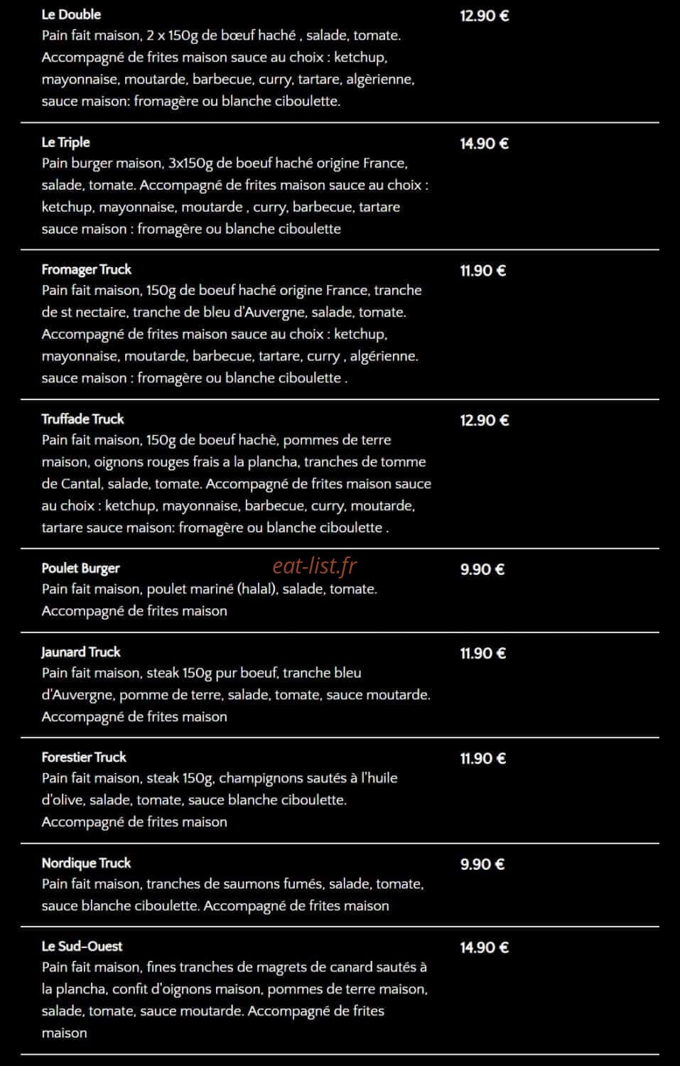 Remi Pizza — carte page 2