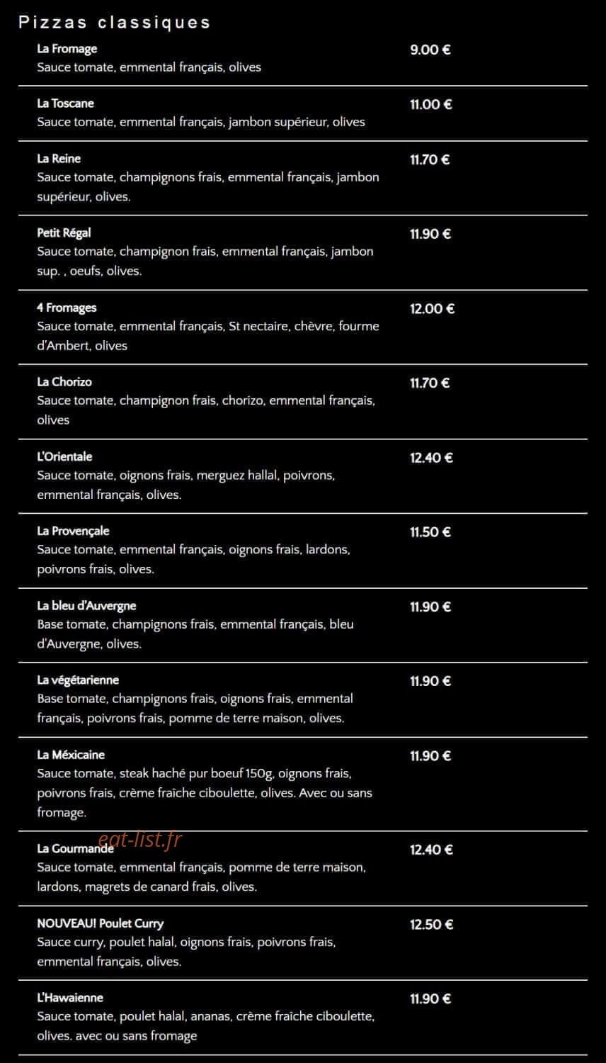 Remi Pizza — carte page 3