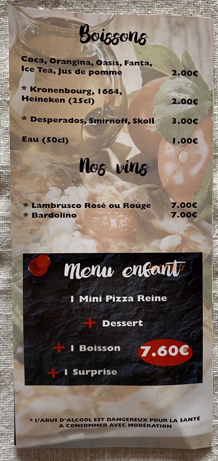 Rémi Pizza — carte page 4