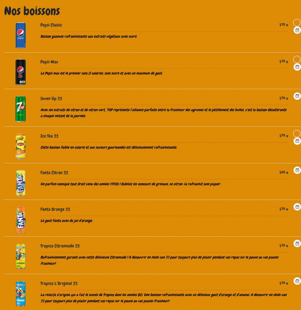 Remorque a burger — carte page 4