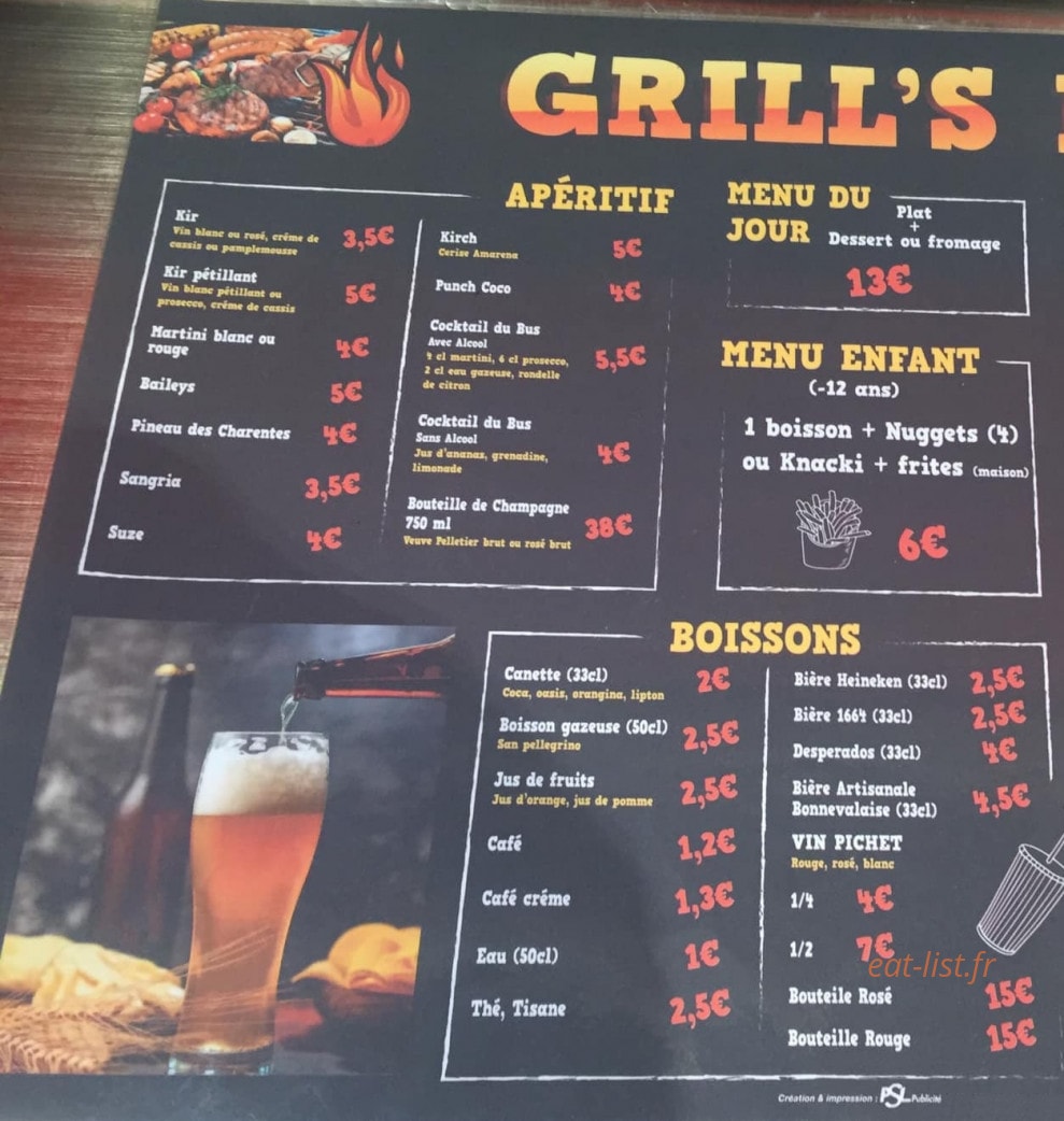 Resto Rapido — carte page 1