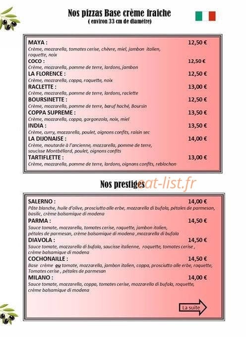 Ricou pizz' — carte page 3